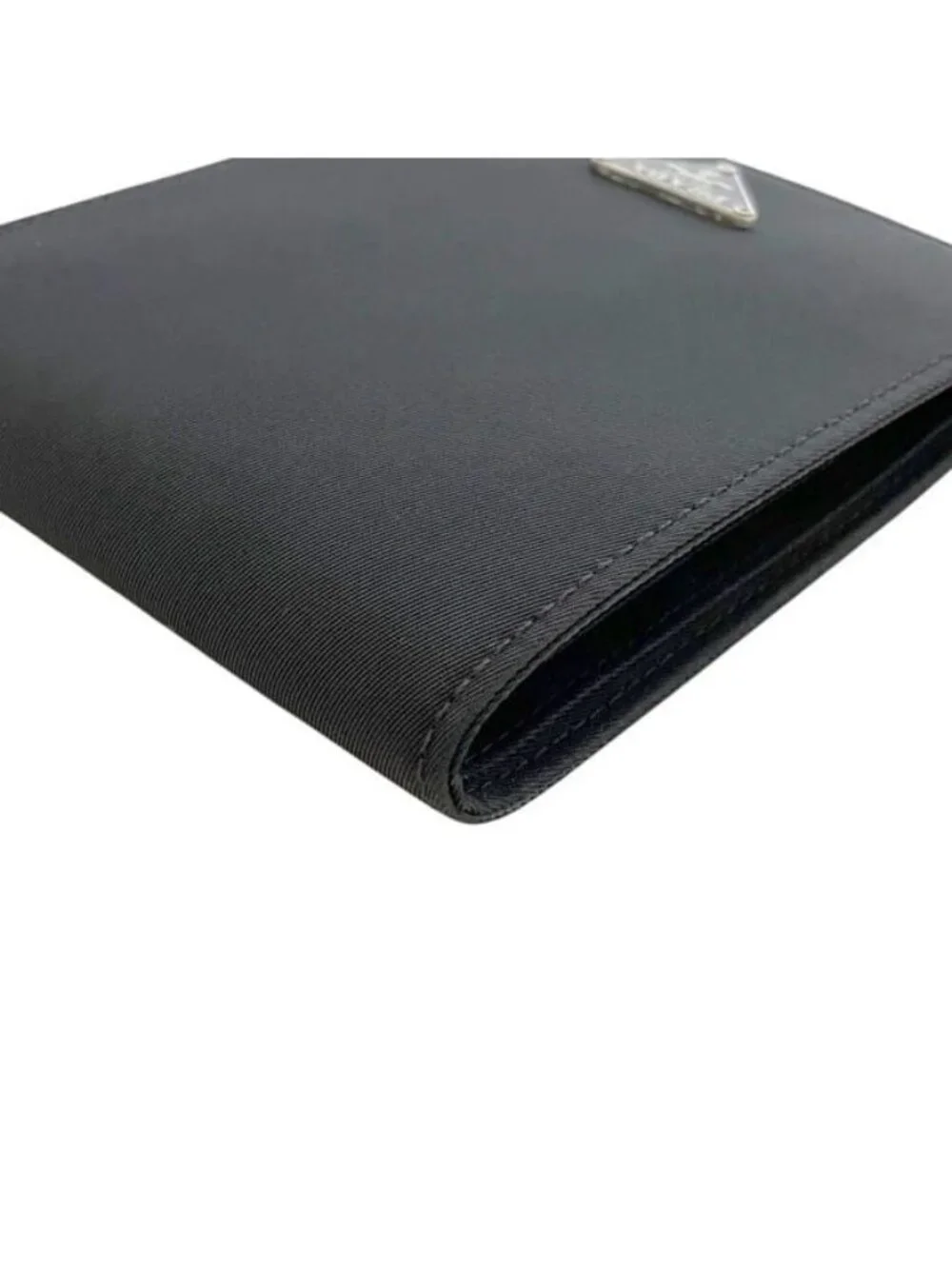 Prada Bifold Wallet Black Nero Tessuto Nylon Leather